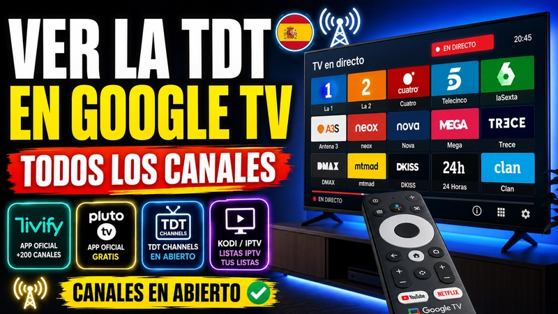 Ver TDT en Google TV