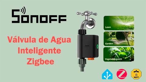 Válvula de Agua Inteligente Zigbee de Sonoff