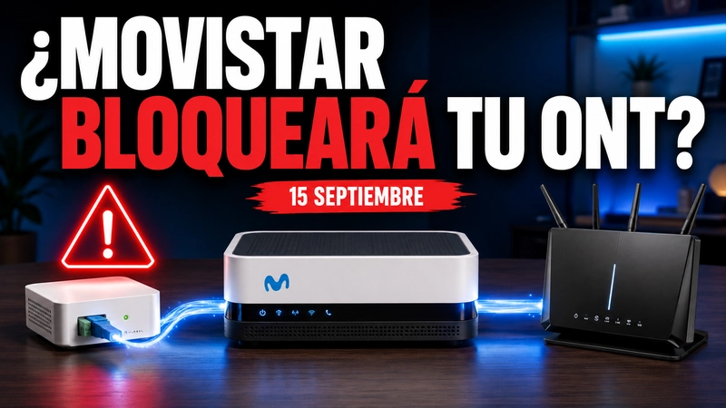 ONT independiente y router HGU de Movistar ante los cambios previstos a partir del 15 de septiembre de 2026
