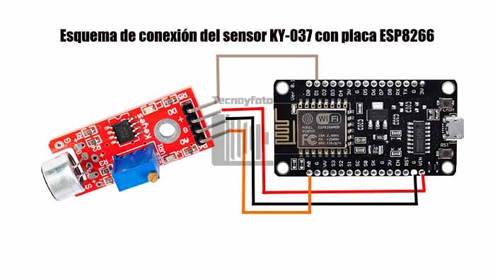 Conexión del KY-037 con la ESP8266