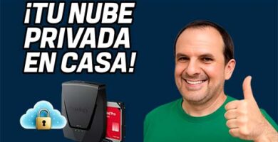 nube privada con router y disco duro