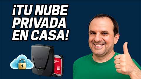 nube privada con router y disco duro