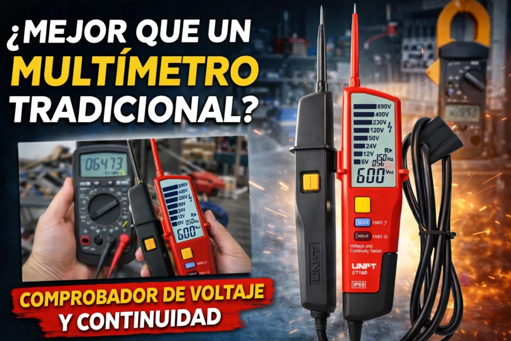 UNI-T UT18D: Comprobador de voltaje y continuidad