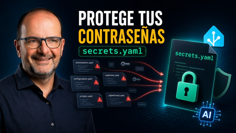 Proteger contraseñas de Home Assistant con secrets.yaml y Codex