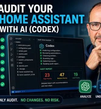 Safe Home Assistant audit with AI and Codex to detect hidden errors, automations, entities, secrets, logs, integrations, and recorder issues before making changes
