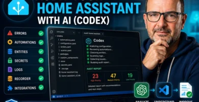 Safe Home Assistant audit with AI and Codex to detect hidden errors, automations, entities, secrets, logs, integrations, and recorder issues before making changes