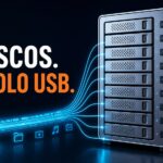DAS con nueve discos conectados a un enlace USB