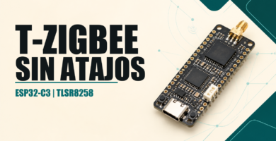 Placa LILYGO T-Zigbee con ESP32-C3 y TLSR8258
