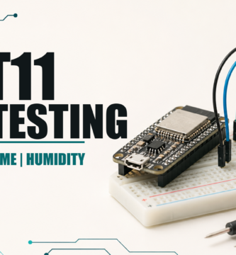 DHT11 sensor connected to ESPHome for testing