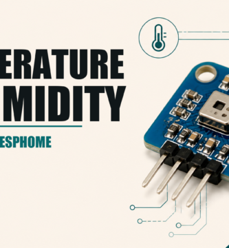 HTU21D I2C temperature and humidity sensor with ESPHome