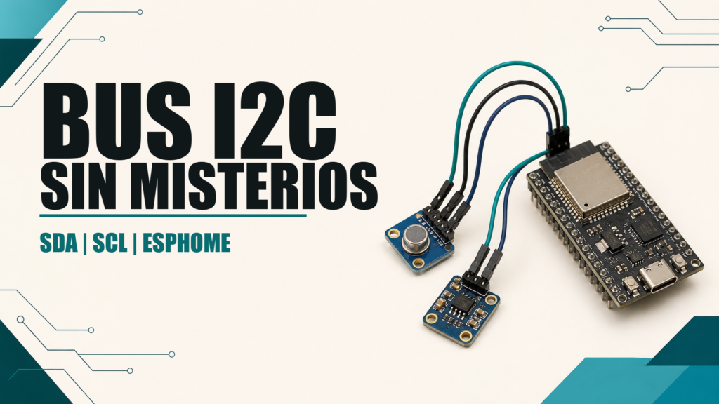 Bus I2C con ESPHome, cableado SDA y SCL