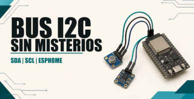 Bus I2C con ESPHome, cableado SDA y SCL