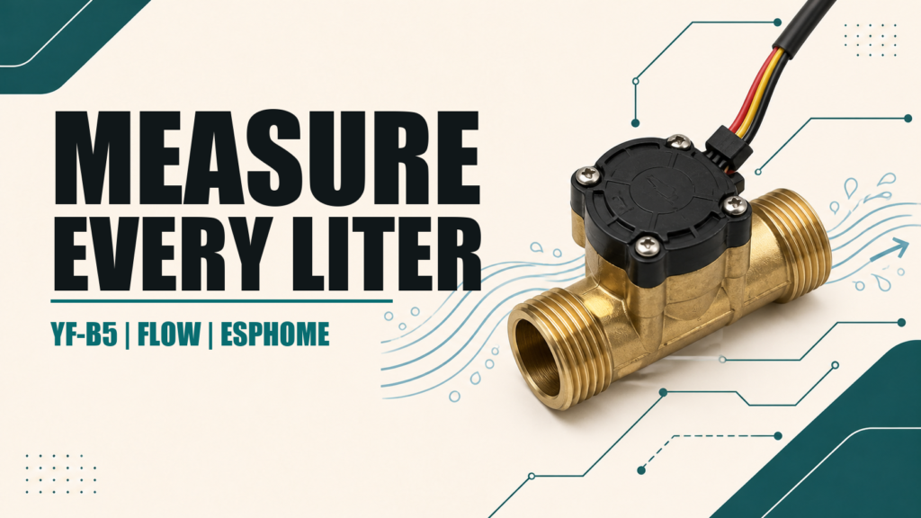 YF-B5 water flow sensor with ESPHome