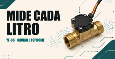 Sensor de flujo YF-B5 con ESPHome y cálculo de caudal