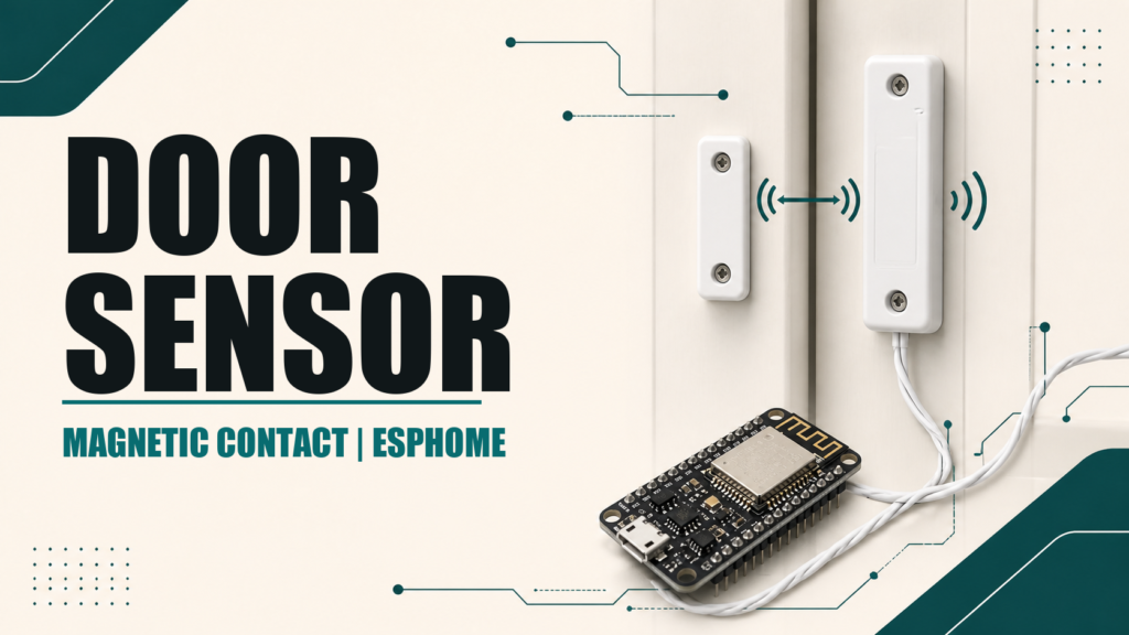 Magnetic door contact with ESPHome