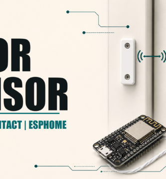 Magnetic door contact with ESPHome