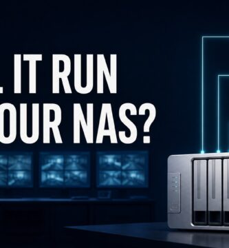 Three IP cameras recording to a NAS with the text will it run on your NAS