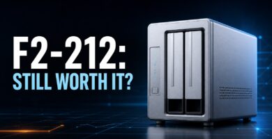 Two-bay NAS with the text F2-212 still worth it