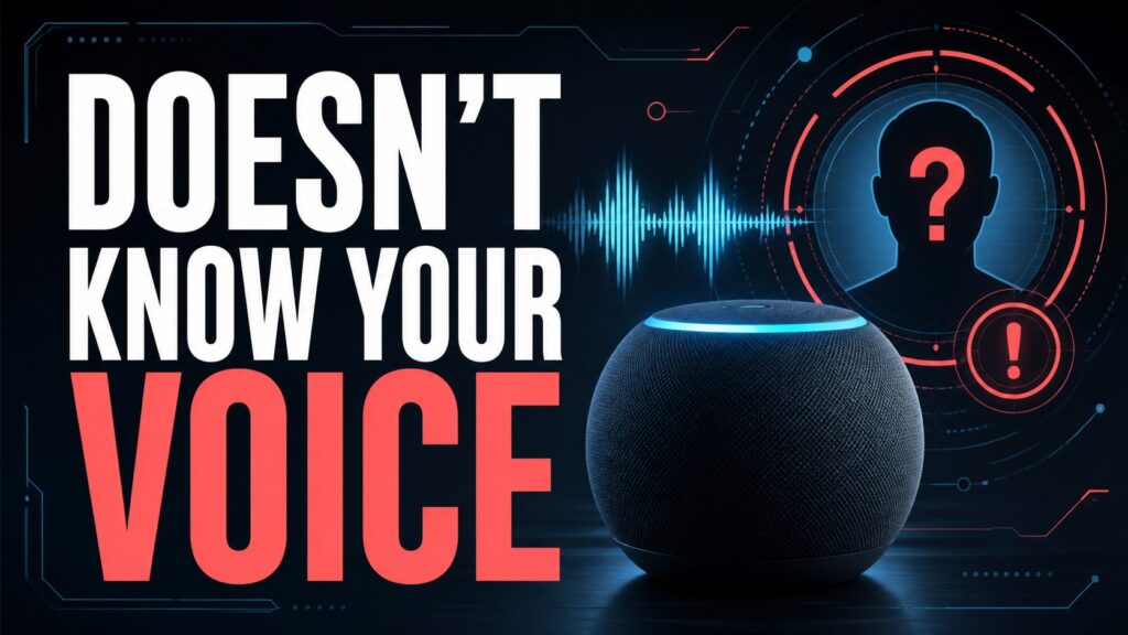Alexa troubleshooting: Alexa Does Not Recognize My Voice: Causes and Fixes