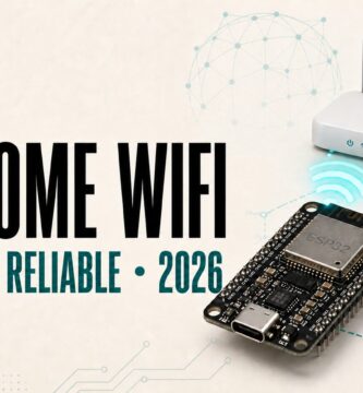 ESP32 connected to a router through secure ESPHome WiFi with roaming