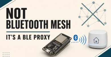 ESP32 forwarding Bluetooth Low Energy to Home Assistant with the text not Bluetooth Mesh