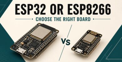 ESP32 and ESP8266 boards compared with the text choose the right board
