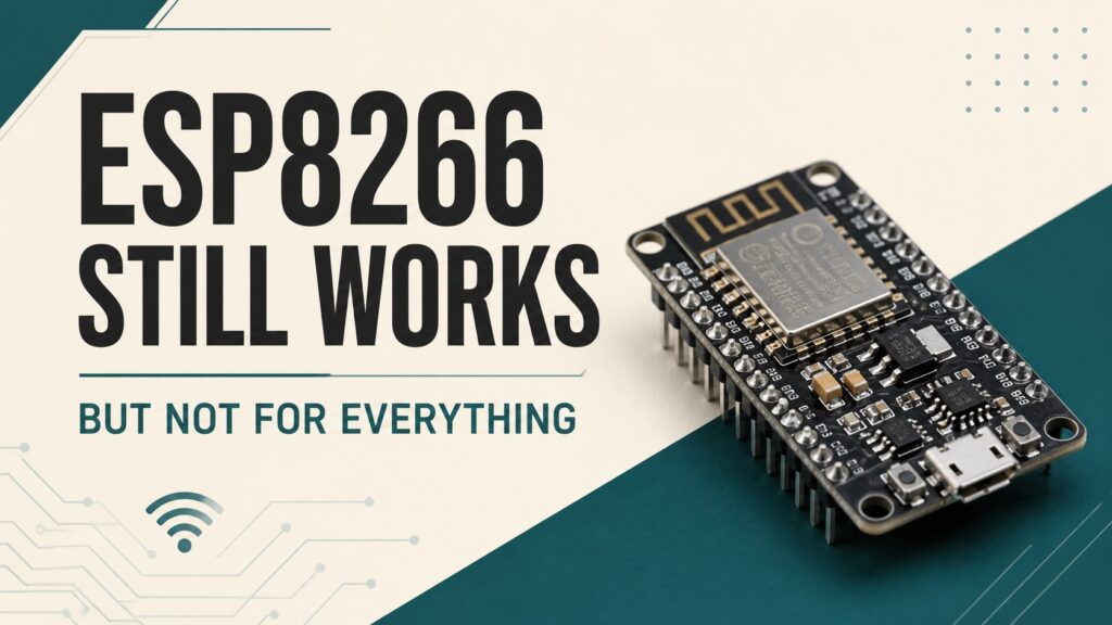 ESP8266 board with the text still works, but not for everything