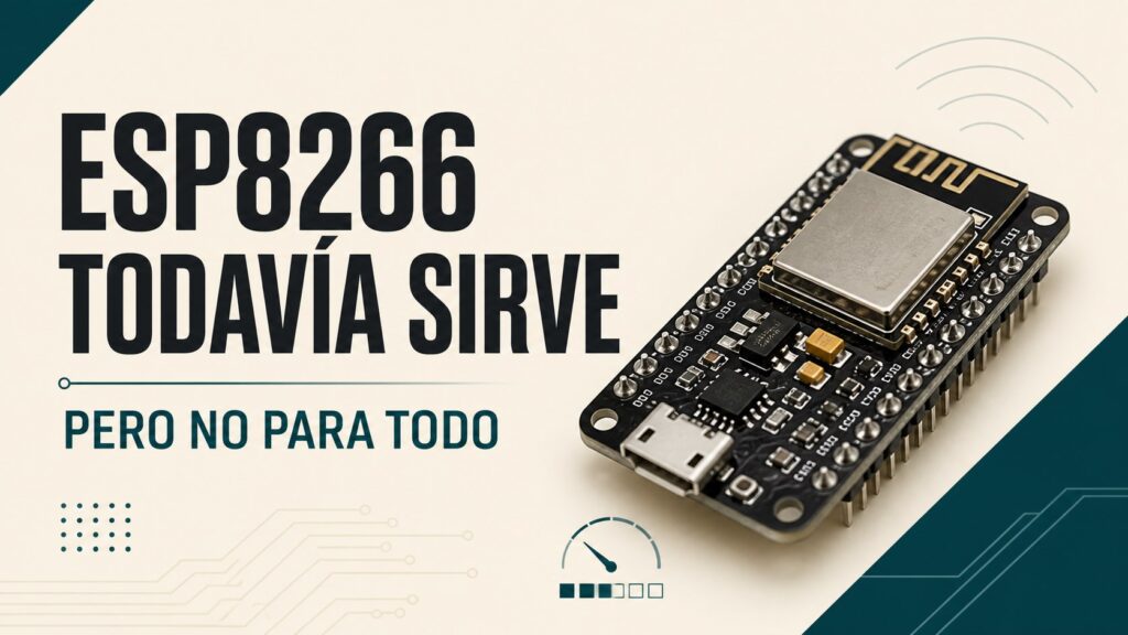 Placa ESP8266 con el texto todavía sirve, pero no para todo