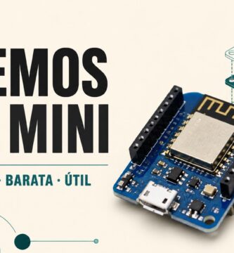 Placa Wemos D1 mini con el texto pequeña, barata y útil