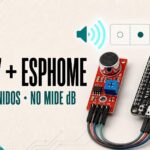 Módulo KY-037 conectado a una placa ESP8266 para detectar sonidos con ESPHome