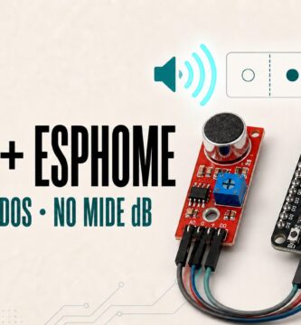 Módulo KY-037 conectado a una placa ESP8266 para detectar sonidos con ESPHome