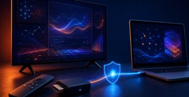 Fire TV conectado de forma segura a un ordenador para depuración ADB y diagnóstico