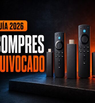 Comparativa de Fire TV 2026 con el texto No compres el equivocado