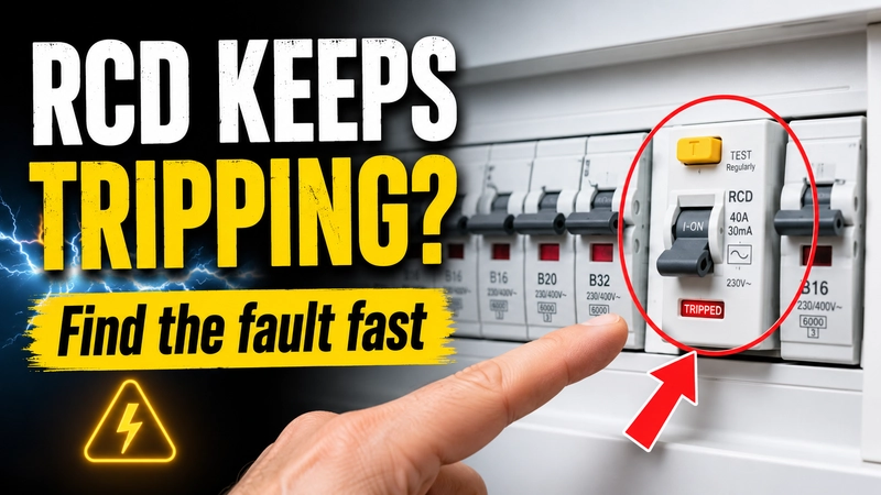 RCD keeps tripping in a European electrical consumer unit
