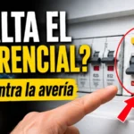 Interruptor diferencial saltado en un cuadro eléctrico doméstico
