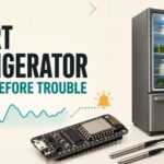 Smart refrigerator monitored by an ESP8266 with two DS18B20 probes and door sensors
