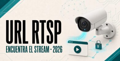 Cámara IP conectada mediante una URL RTSP a un reproductor de vídeo local