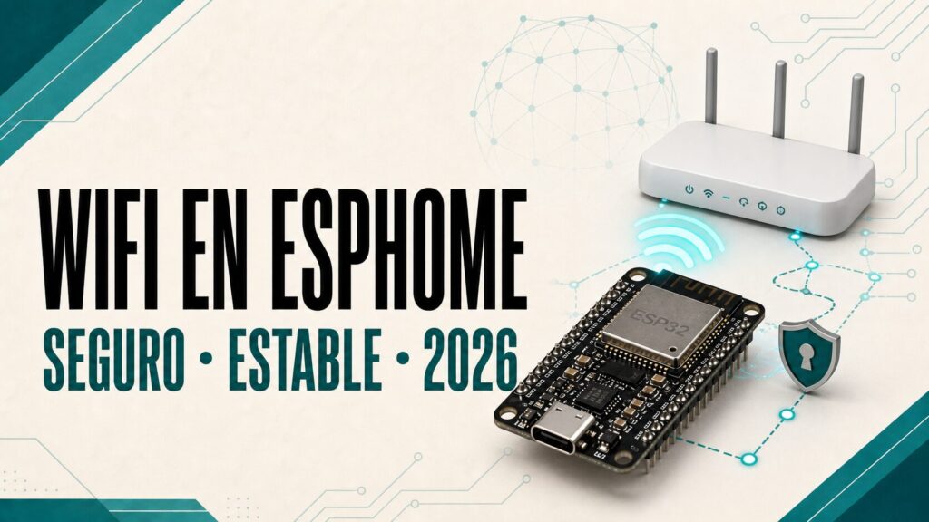 ESP32 conectado a un router mediante WiFi ESPHome seguro con roaming