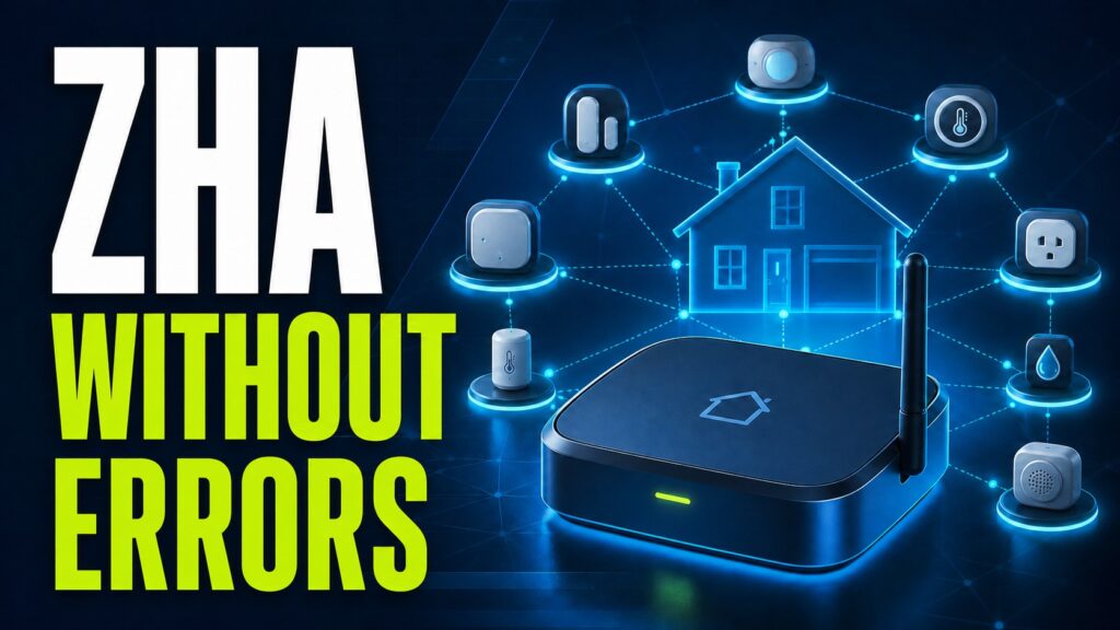 ZHA without errors: coordinator and Zigbee mesh in Home Assistant