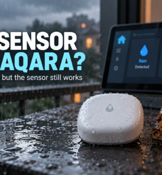 Aqara water leak sensor used as a rain detector with Home Assistant