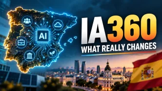 Thumbnail for Spain’s IA360 Plan showing a map of Spain, artificial intelligence elements and the text “IA360: What Really Changes”.