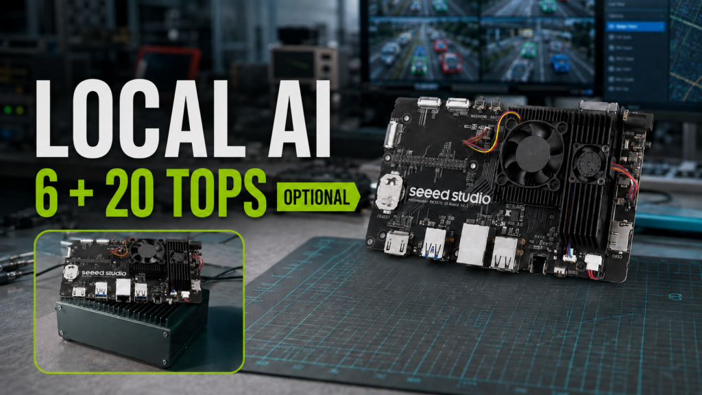 Seeed Studio reComputer RK3576 for local AI with optional RK1820 accelerator