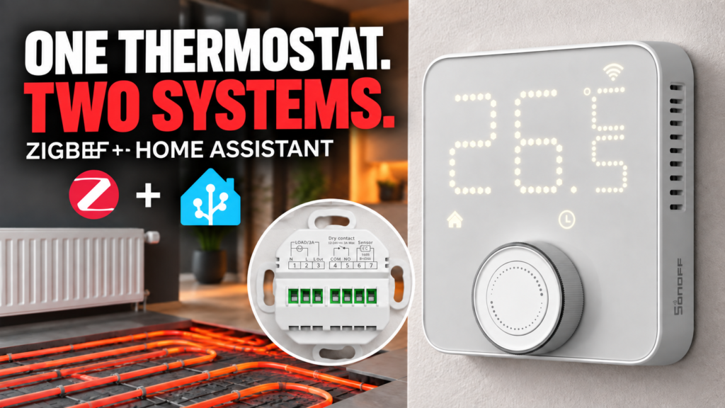 SONOFF Thermostat Core TP-WGZBA for boilers and hydronic underfloor heating