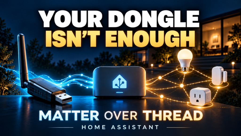 Matter over Thread in Home Assistant: your dongle isn't enough; USB radio, host, and connected smart-home devices