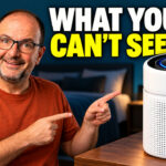 Albert points at the Levoit Eleva 300X; text: What you can't see