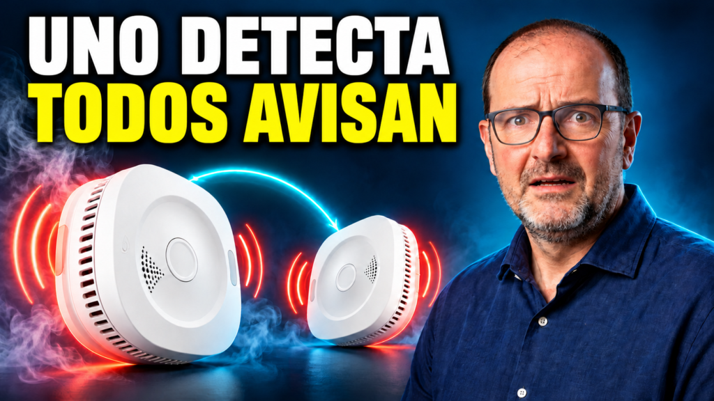 Albert y dos detectores Sensereo MS-1 Interlink: uno detecta, todos avisan.