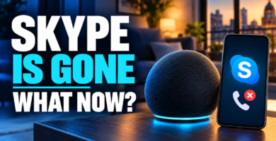 Echo and phone with the headline Skype is gone, what now?