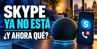 Echo junto a un móvil con el mensaje Skype ya no está, ¿y ahora qué?